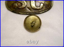 Beautiful Non Dug Confederate Navy Officers Coat Button