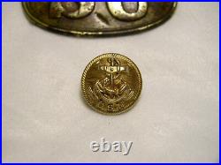 Beautiful Non Dug Confederate Navy Officers Coat Button