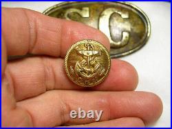 Beautiful Non Dug Confederate Navy Officers Coat Button