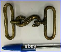 Beautiful Rare Civil War Snake Buckle Harpers Ferry Museum Confederate CSA