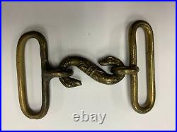 Beautiful Rare Civil War Snake Buckle Harpers Ferry Museum Possible Confederate