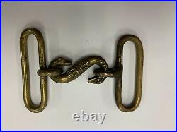 Beautiful Rare Civil War Snake Buckle Harpers Ferry Museum Possible Confederate