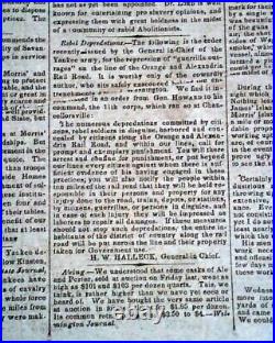 Best Second Battle of Charleston Harbor Civil War Confederate 1863 SC Newspaper