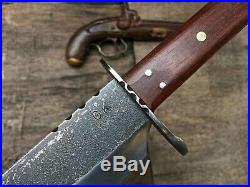 Big Custom Handmade Confederate CIVIL War Gaucho Classical Sheffield Bowie Style