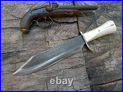 Big Custom Handmade Confederate CIVIL War Gaucho Cowboy Frontier Musso Bowie Edc