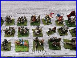 Big Lot Miniature Union & Confederate CIVIL War 15mm Painted Soldiers War Gamers