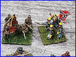 Big Lot Miniature Union & Confederate CIVIL War 15mm Painted Soldiers War Gamers