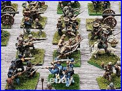 Big Lot Miniature Union & Confederate CIVIL War 15mm Painted Soldiers War Gamers