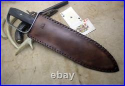 Bowie Knife D-guar Saber CIVIL War Secession Confederate Army Carbon Forged
