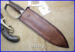 Bowie Knife D-guar Saber CIVIL War Secession Confederate Army Carbon Forged