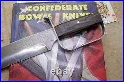 Bowie Knife D-guar Saber CIVIL War Secession Confederate Army Carbon Forged