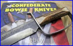 Bowie Knife D-guar Saber CIVIL War Secession Confederate Army Carbon Forged