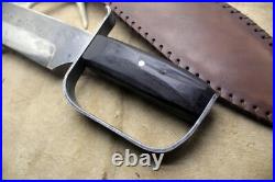 Bowie Knife D-guar Saber CIVIL War Secession Confederate Army Carbon Forged