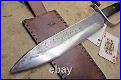 Bowie Knife D-guar Saber CIVIL War Secession Confederate Army Carbon Forged