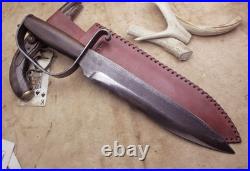Bowie Knife D-guard Saber CIVIL War Secession Confederate Army Carbon Forged