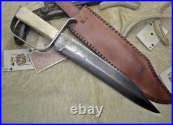 Bowie Knife D-guard Saber CIVIL War Secession Confederate Army Carbon Forged
