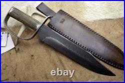 Bowie Knife D-guard Saber CIVIL War Secession Confederate Army Carbon Forged