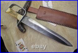 Bowie Knife D-guard Saber CIVIL War Secession Confederate Army Carbon Forged Bowie Knife D-guard Saber CIVIL War Secession Confederate Army Carbon Forged