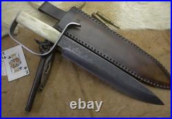 Bowie Knife D-guard Saber CIVIL War Secession Confederate Army Carbon Forged