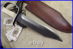 Bowie Knife D-guard Saber CIVIL War Secession Confederate Army Carbon Forged