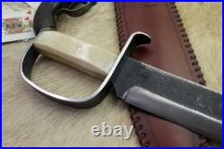 Bowie Knife D-guard Saber CIVIL War Secession Confederate Army Carbon Forged