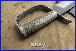 Bowie Knife D-guard Saber CIVIL War Secession Confederate Army Carbon Forged