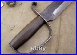 Bowie Knife D-guard Saber CIVIL War Secession Confederate Army Carbon Forged