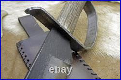 Bowie Knife D-guard Saber CIVIL War Secession Confederate Army Carbon Forged