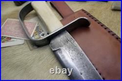 Bowie Knife D-guard Saber CIVIL War Secession Confederate Army Carbon Forged