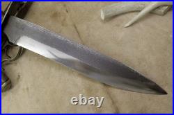 Bowie Knife D-guard Saber CIVIL War Secession Confederate Army Carbon Forged