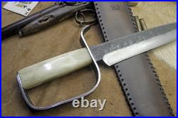 Bowie Knife D-guard Saber CIVIL War Secession Confederate Army Carbon Forged Bowie Knife D-guard Saber CIVIL War Secession Confederate Army Carbon Forged