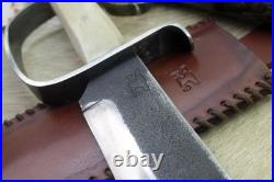Bowie Knife D-guard Saber CIVIL War Secession Confederate Army Carbon Forged