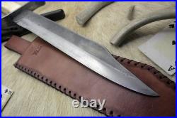 Bowie Knife D-guard Saber CIVIL War Secession Confederate Army Carbon Forged