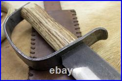 Bowie Knife D-guard Saber CIVIL War Secession Confederate Army Carbon Forged