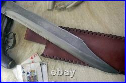 Bowie Knife D-guard Saber CIVIL War Secession Confederate Army Carbon Forged