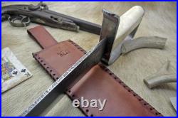Bowie Knife D-guard Saber CIVIL War Secession Confederate Army Carbon Forged