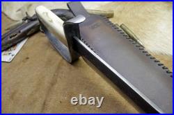 Bowie Knife D-guard Saber CIVIL War Secession Confederate Army Carbon Forged