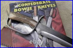 Bowie Knife D-guard Saber CIVIL War Secession Confederate Army Carbon Forged
