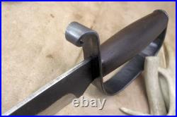 Bowie Knife D-guard Saber CIVIL War Secession Confederate Army Carbon Forged