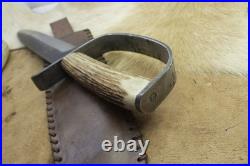 Bowie Knife D-guard Saber CIVIL War Secession Confederate Army Carbon Forged
