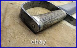 Bowie Knife D-guard Saber CIVIL War Secession Confederate Army Carbon Forged