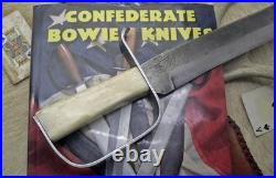Bowie Knife D-guard Saber CIVIL War Secession Confederate Army Carbon Forged