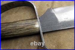 Bowie Knife D-guard Saber CIVIL War Secession Confederate Army Carbon Forged