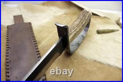 Bowie Knife D-guard Saber CIVIL War Secession Confederate Army Carbon Forged