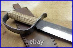 Bowie Knife D-guard Saber CIVIL War Secession Confederate Army Carbon Forged