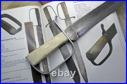 Bowie Knife D-guard Saber CIVIL War Secession Confederate Army Carbon Forged