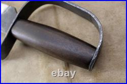 Bowie Knife D-guard Saber CIVIL War Secession Confederate Army Carbon Forged