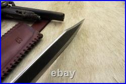 Bowie Knife D-guard Saber CIVIL War Secession Confederate Army Carbon Forged