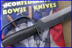 Bowie Knife D-guard Saber CIVIL War Secession Confederate Army Carbon Forged