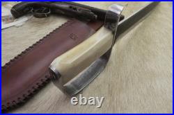 Bowie Knife D-guard Saber CIVIL War Secession Confederate Army Carbon Forged